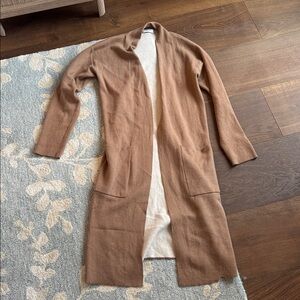 Aritzia Babaton Lance Cardigan Wool-Blend Constant Camel/Birch Size Small
